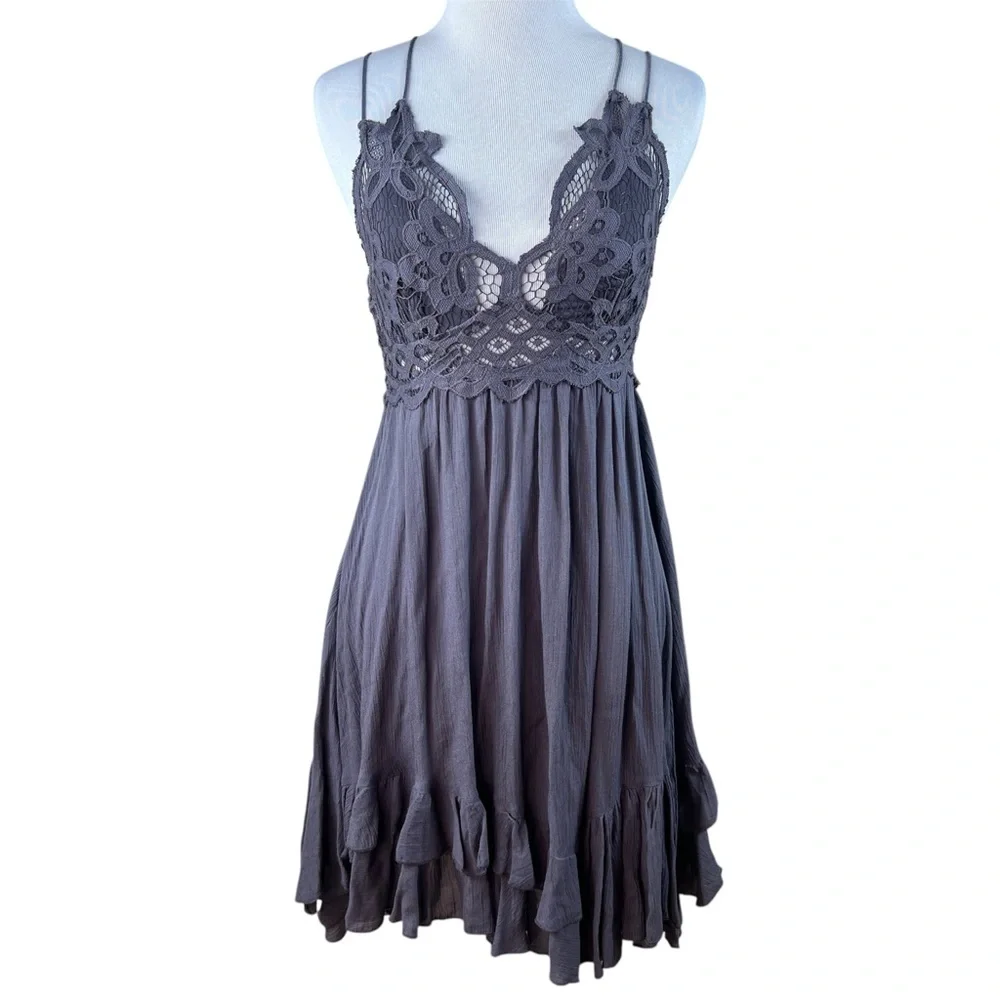 Free People Adella Lace Mini Dress - Picture 2 of 6